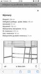 Łóżko na antresoli Ikea Svarta bez biurka