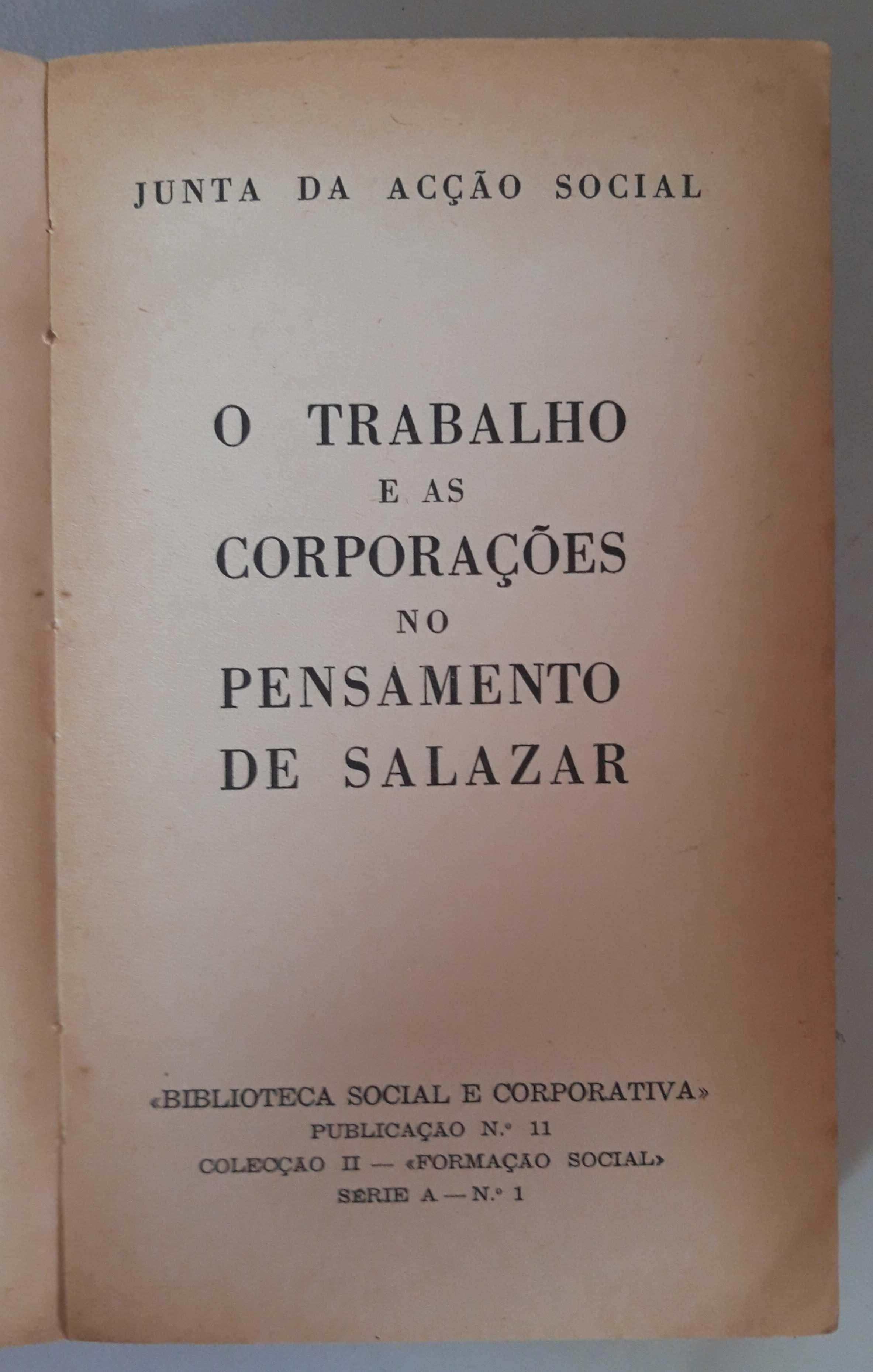 Livro- Ref CxC  - O Trabalho e as Corporações no Pensamento de Salazar