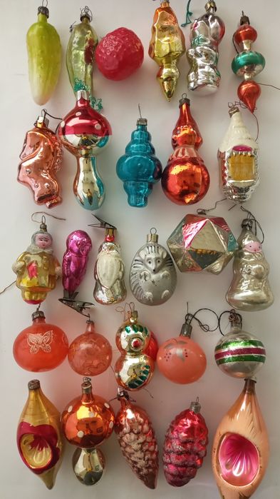 Елочные  игрушки  ссср  колокол  звезда