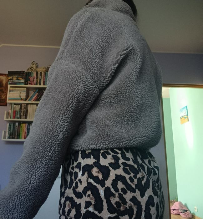 Kurtka s miś Teddy futerko brązowe krótkie