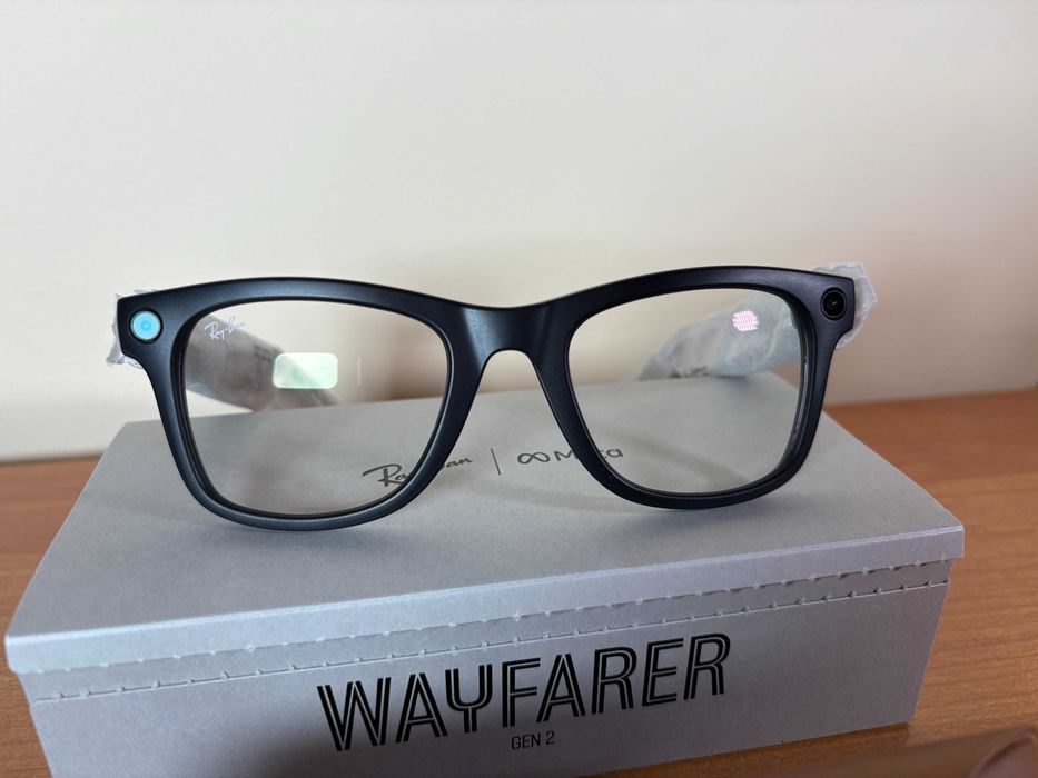 Смарт окуляри RayBan Meta GEN2 Wayfarer Matte Black M, L прозорі