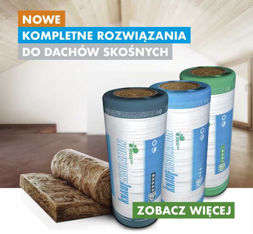 WEŁNA MINERALNA KNAUF 039 20cm Ostrów Kalisz Krotoszyn Jarocin