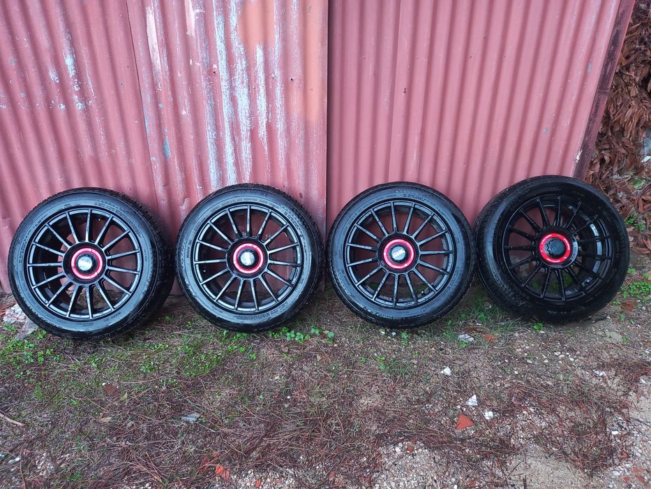 Set de 4 jantes com pneu 17" look OZ Superturismo 5x100/5x112 7.5J ET4