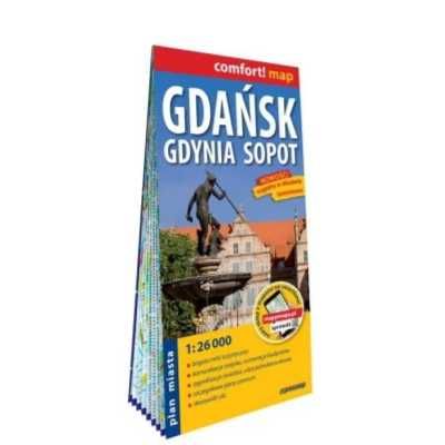 Comfort! map Gdańsk Gdynia Sopott plan miasta - praca zbiorowa