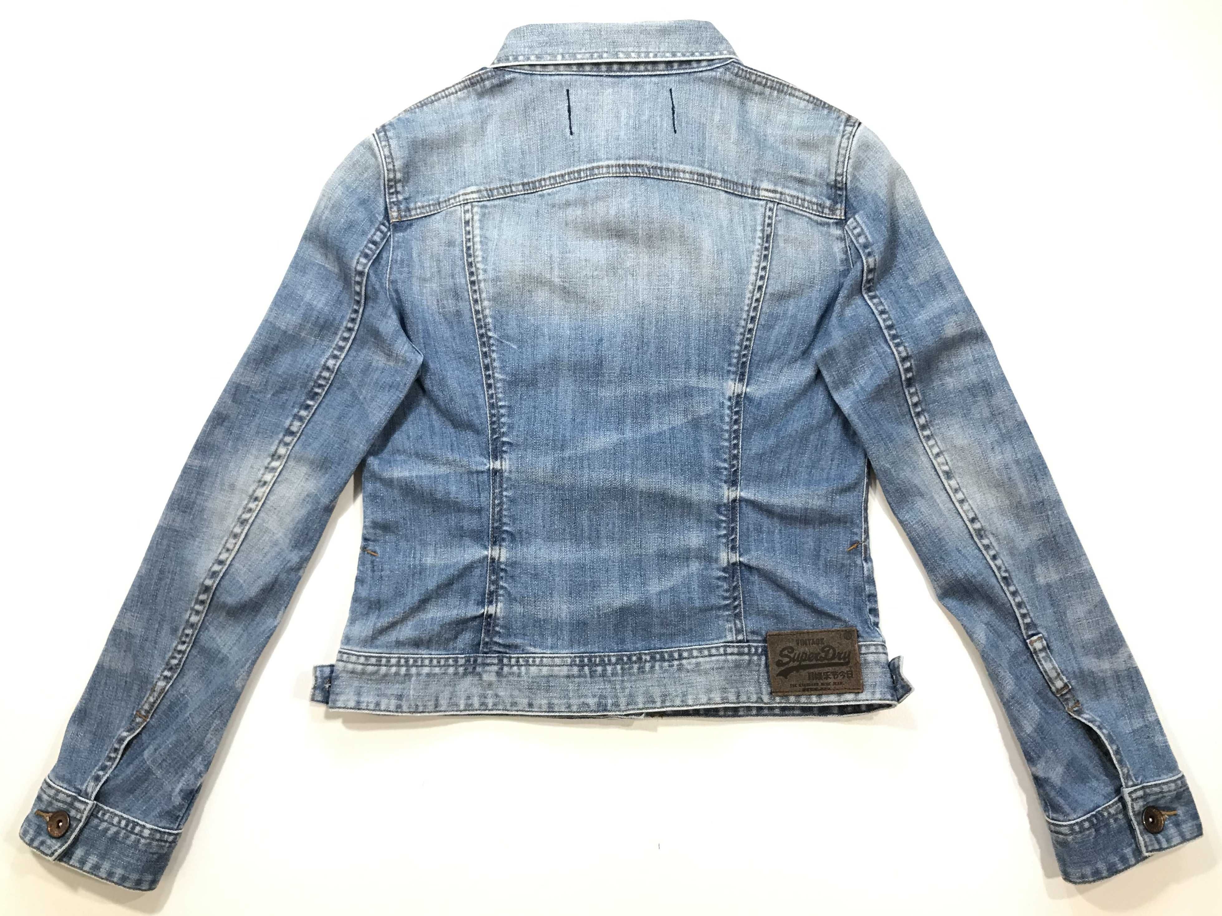 Джинсовая куртка SUPERDRY THE STANDARD BLU JEAN Размер S . Оригинал.