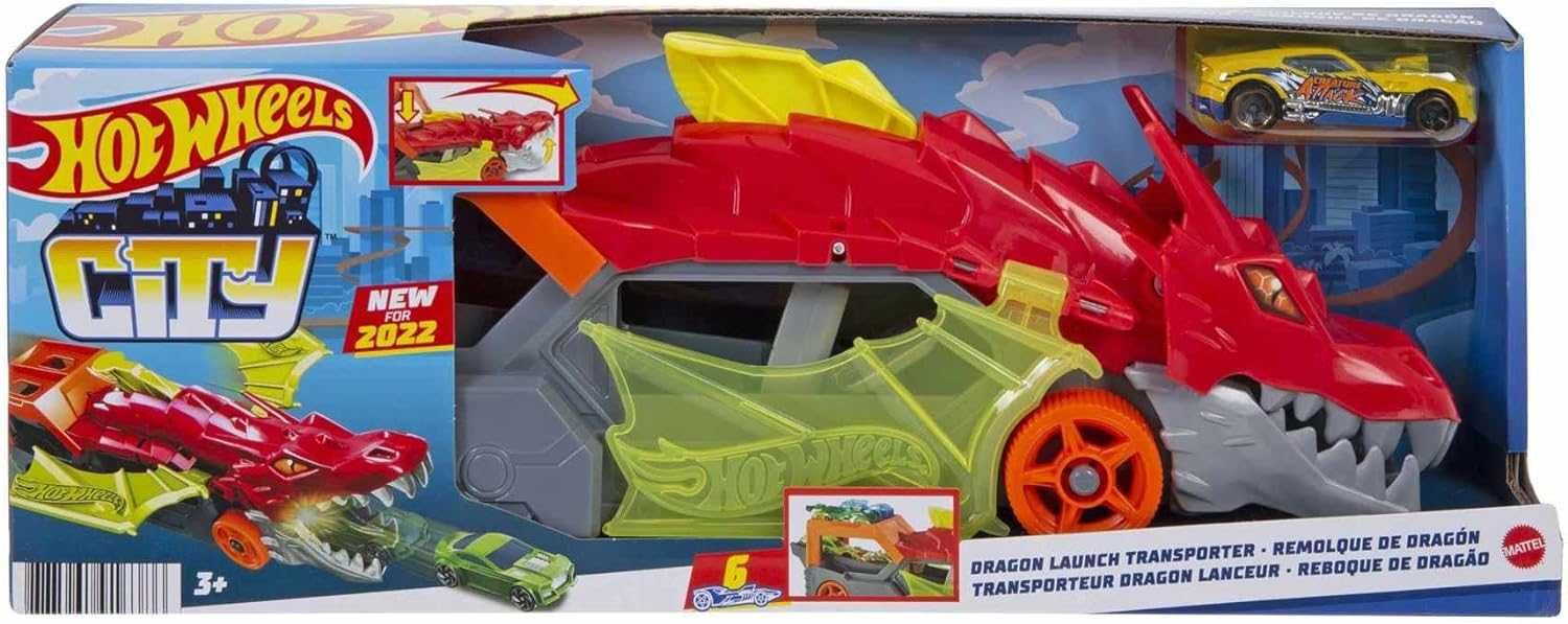 Hot Wheels Dragon Launch Transporter Пасть дракона