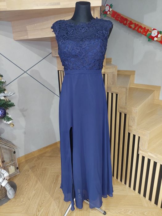 Piękna wieczorowa długa suknia 42/XL