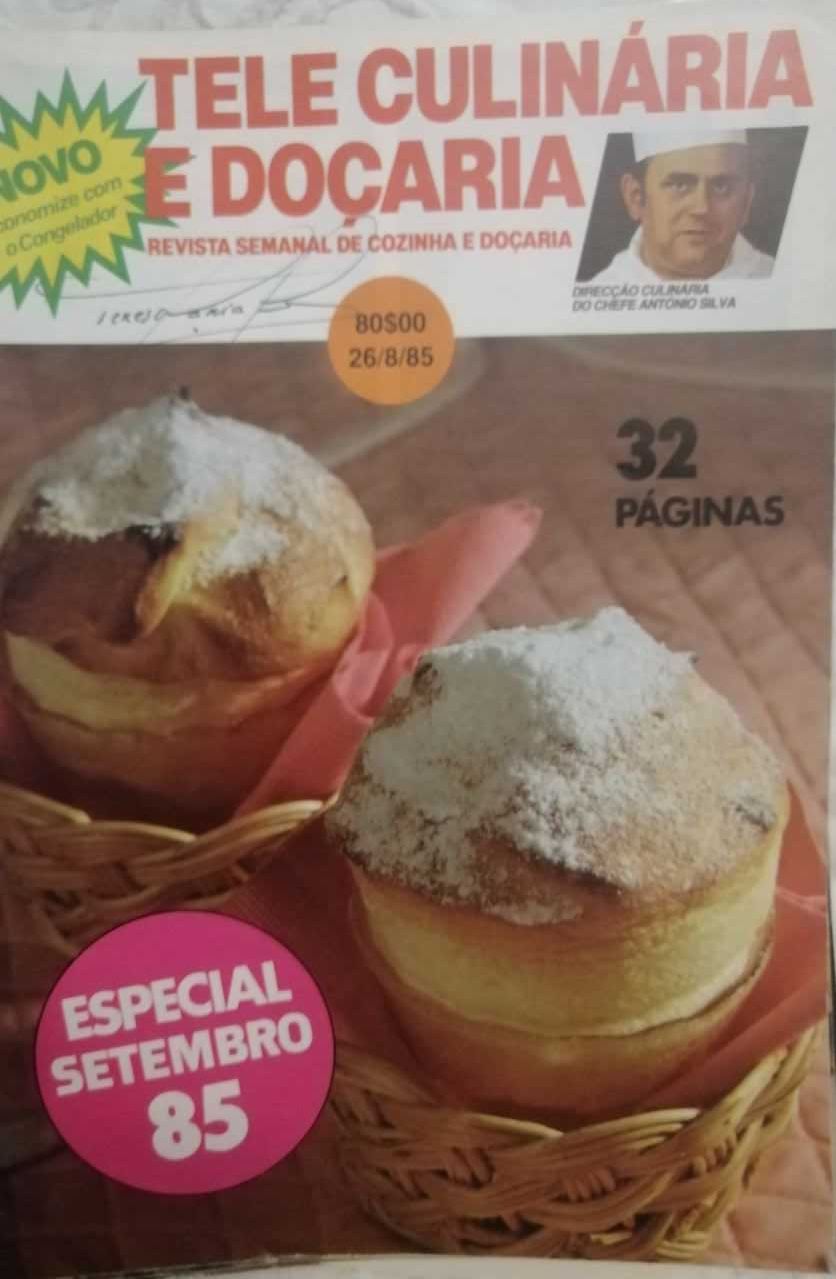 Tele Culinária e Doçaria - 7 revistas com 40 anos - 1983-87 LOTE 1