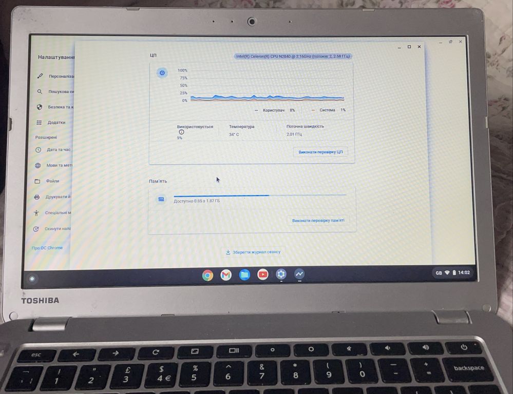 Toshiba ультрабук chromebook 13,3 "