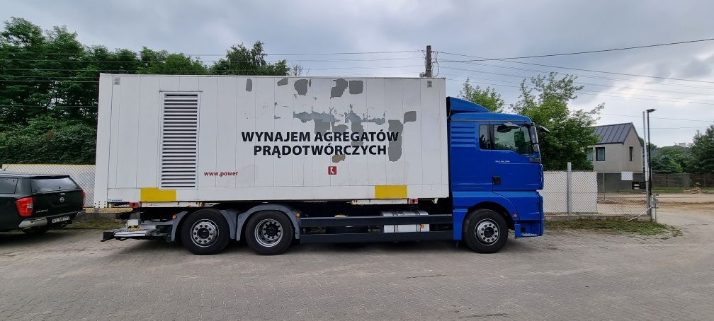 Agregaty prądotwórcze dużej mocy wynajem 400, 500, 630, 700, 800 kVA