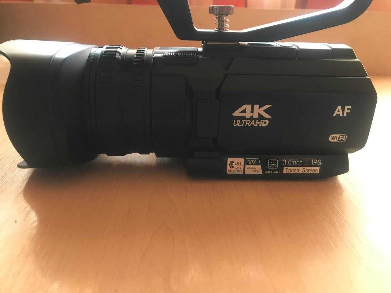 Full HD Видеокамера Lincom 4K, 48 МП, 60 кадров в секунду, 30 крат зум