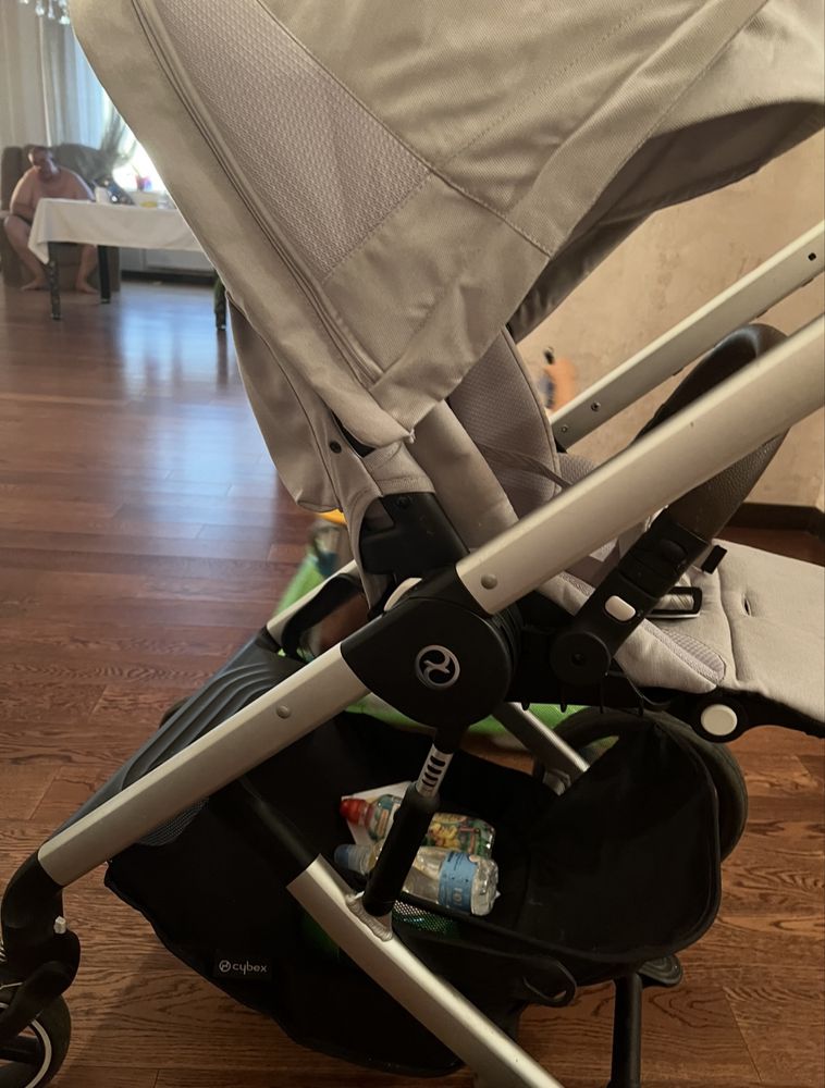 Коляска Cybex Balios S Lux Silver 2 в 1 Stone Grey.