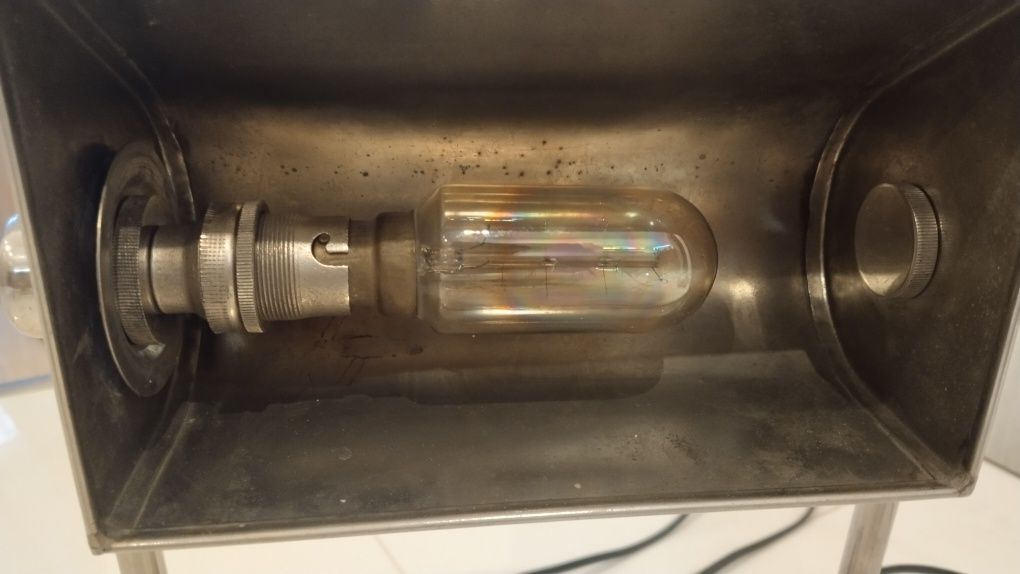 Lampa biurkowa bankowa biblioteczna antyk