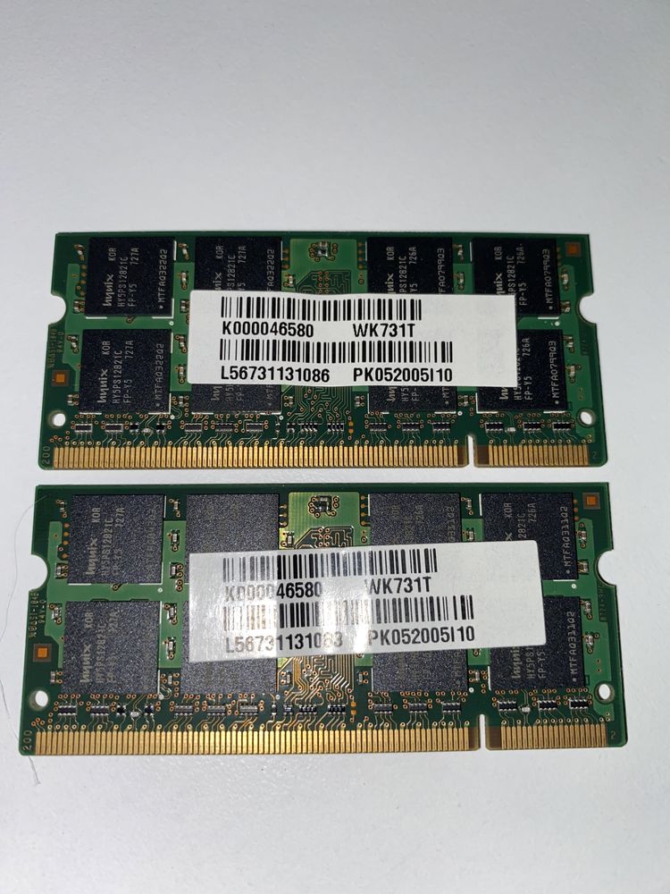 Оперативна память Hynix DDR2-800 PC2-5300S 2x1GB