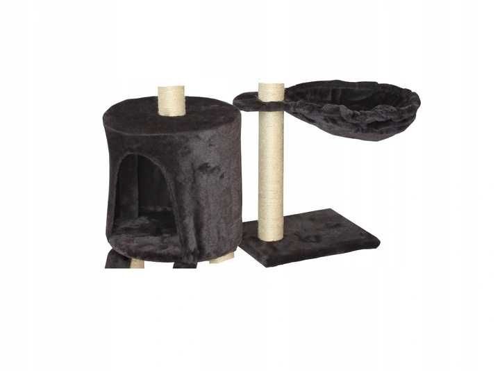 Drapak hamak leżak dla kota z budka i zabawka wysoki