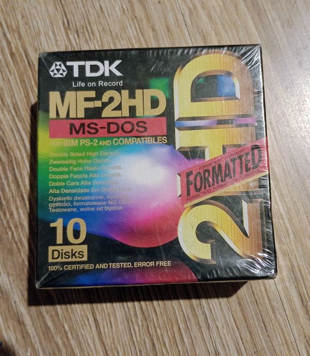 Dyskietki TDK nowe zafoliowane 10szt...