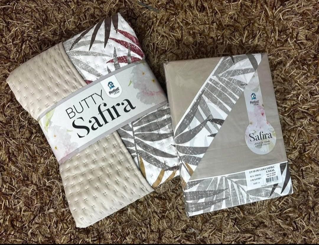 Conjunto colcha dupla face e lençóis