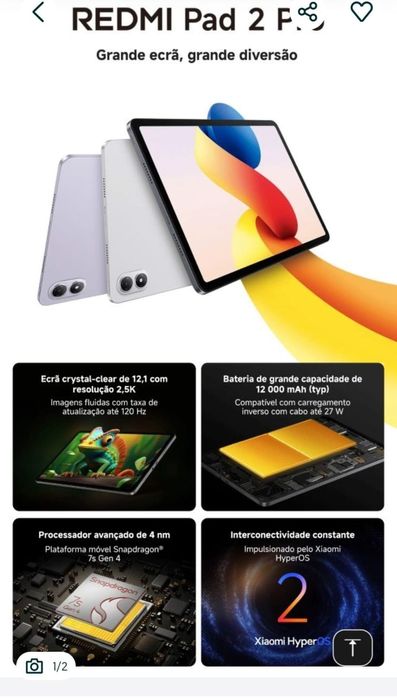 Tablet Redmi Pad 2 Pro SELADO