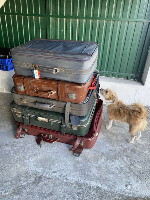 5 malas antigas de viagem