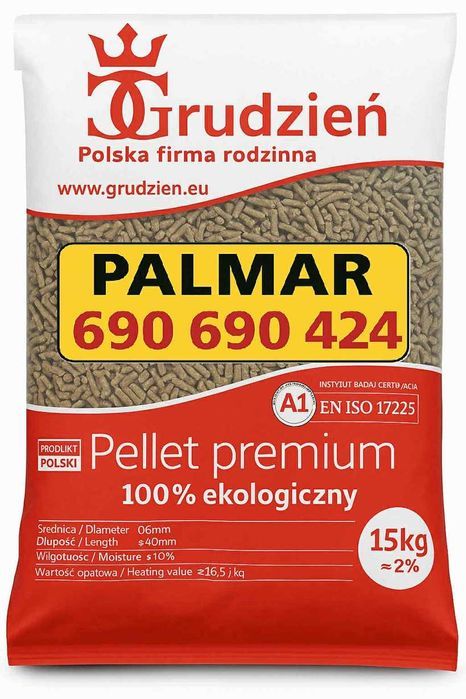Let's Pellet PREMIUM certyfikat A1 EN PLUS tartak OLCZYK SOSNOWY 6mm