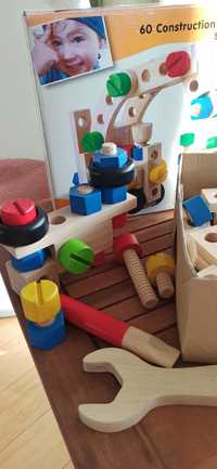 Drewniane klocki konstrukcyjne Plan Toys