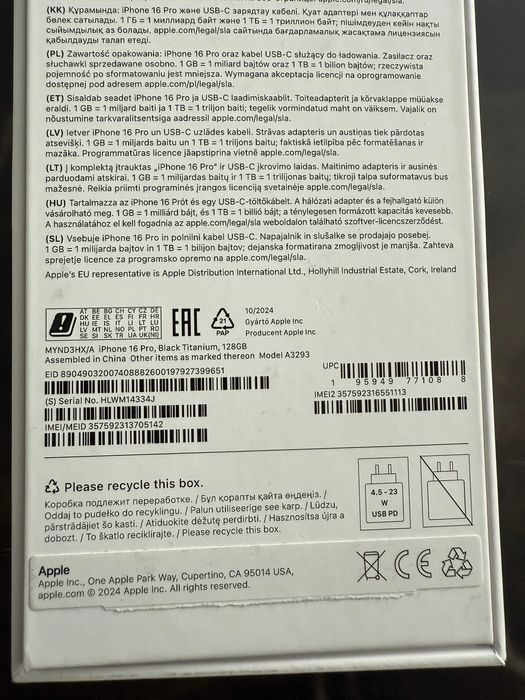 Iphone 16 pro 128 GB - 92% kondycja baterii + etui