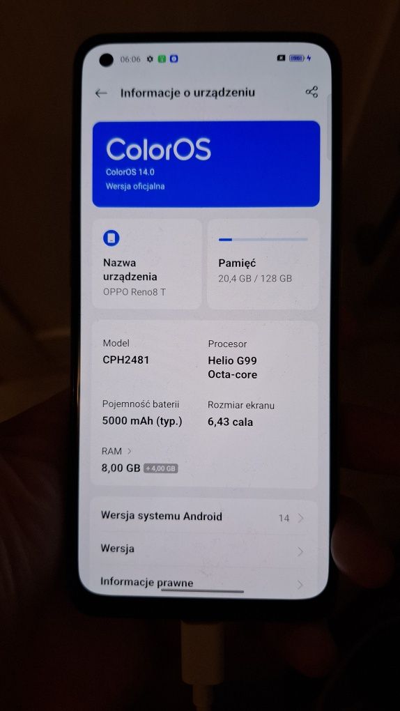 Smartfon Oppo Reno 8T