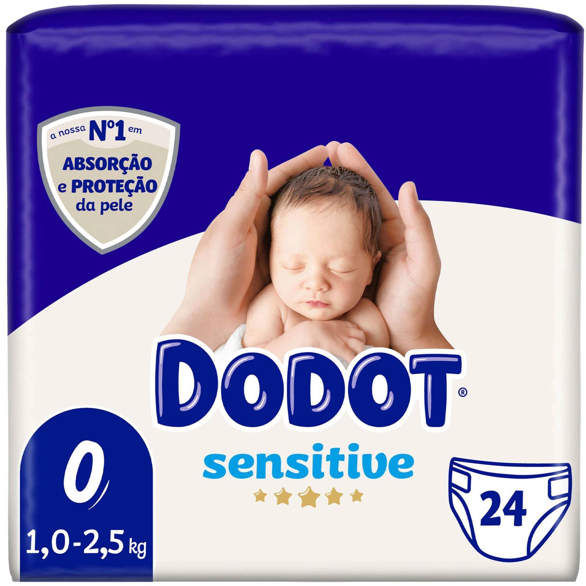 Fraldas Dodot Sensitive T0