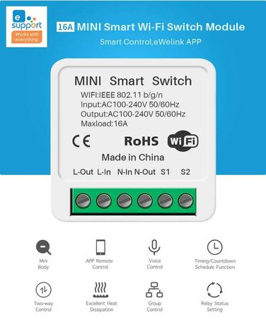 Розумний вимикач WIFI реле Smart WiFi Switch