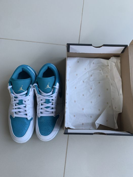 Nike Air Jordan 1 Low Nowe Aquatone White/Celestial Gold