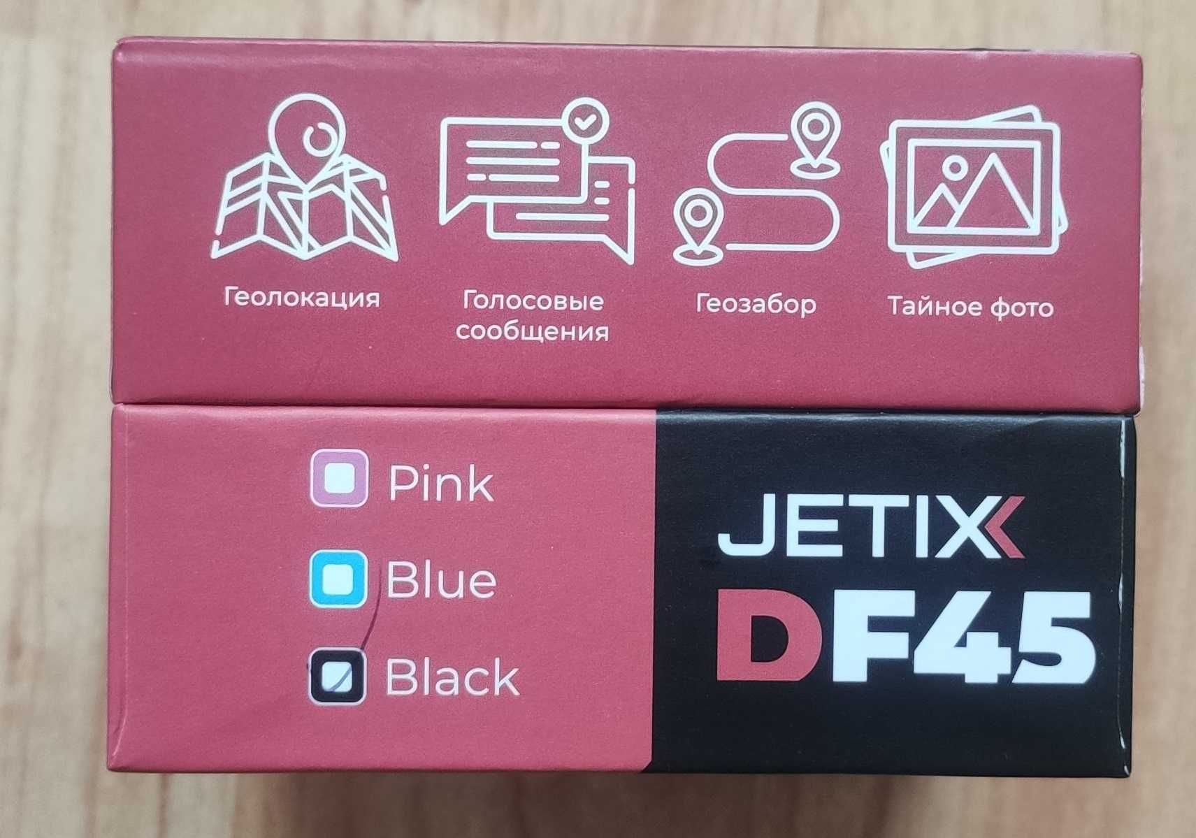 Дитячий розумний годинник з GPS JETIX DF45 з тел, кам та Wi-Fi (Black)