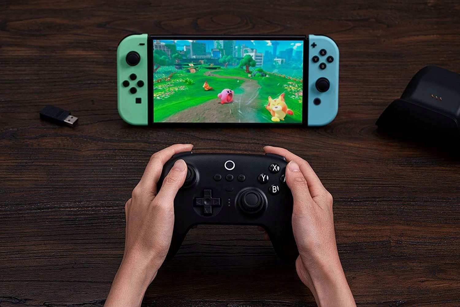 8Bitdo Ultimate Black Pad + Dock BT Hall Switch PC gamepad kontroler