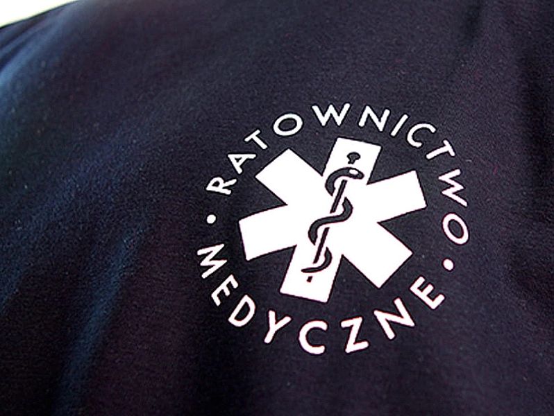 Koszulka Polo damska RATOWNICTWO MEDYCZNE granatowa (M)