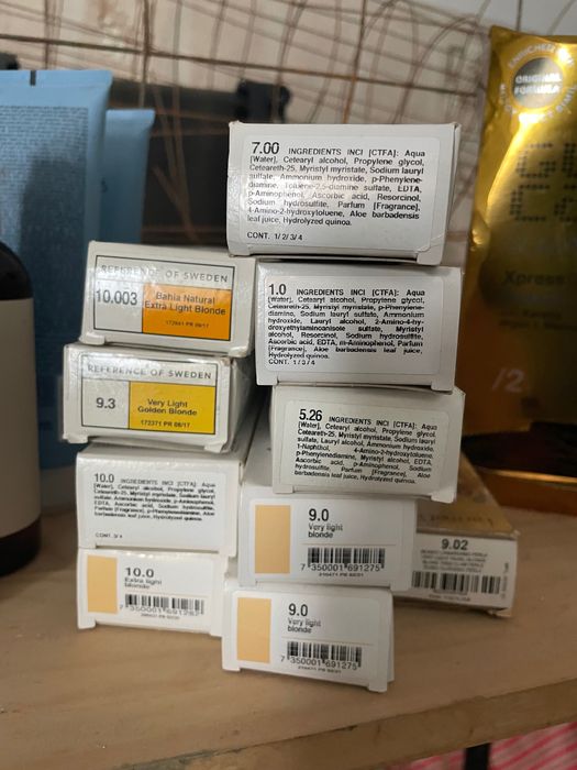 Tubos de coloração novos REF