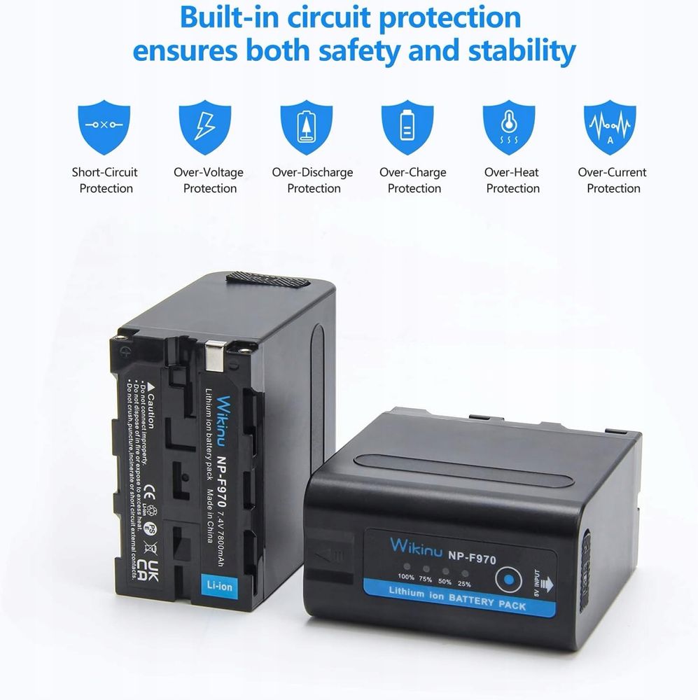 Akumulator 2 x 7800 mAh NP-F970 NP-F980 do Sony DCR-VX2100, DSR-PD150