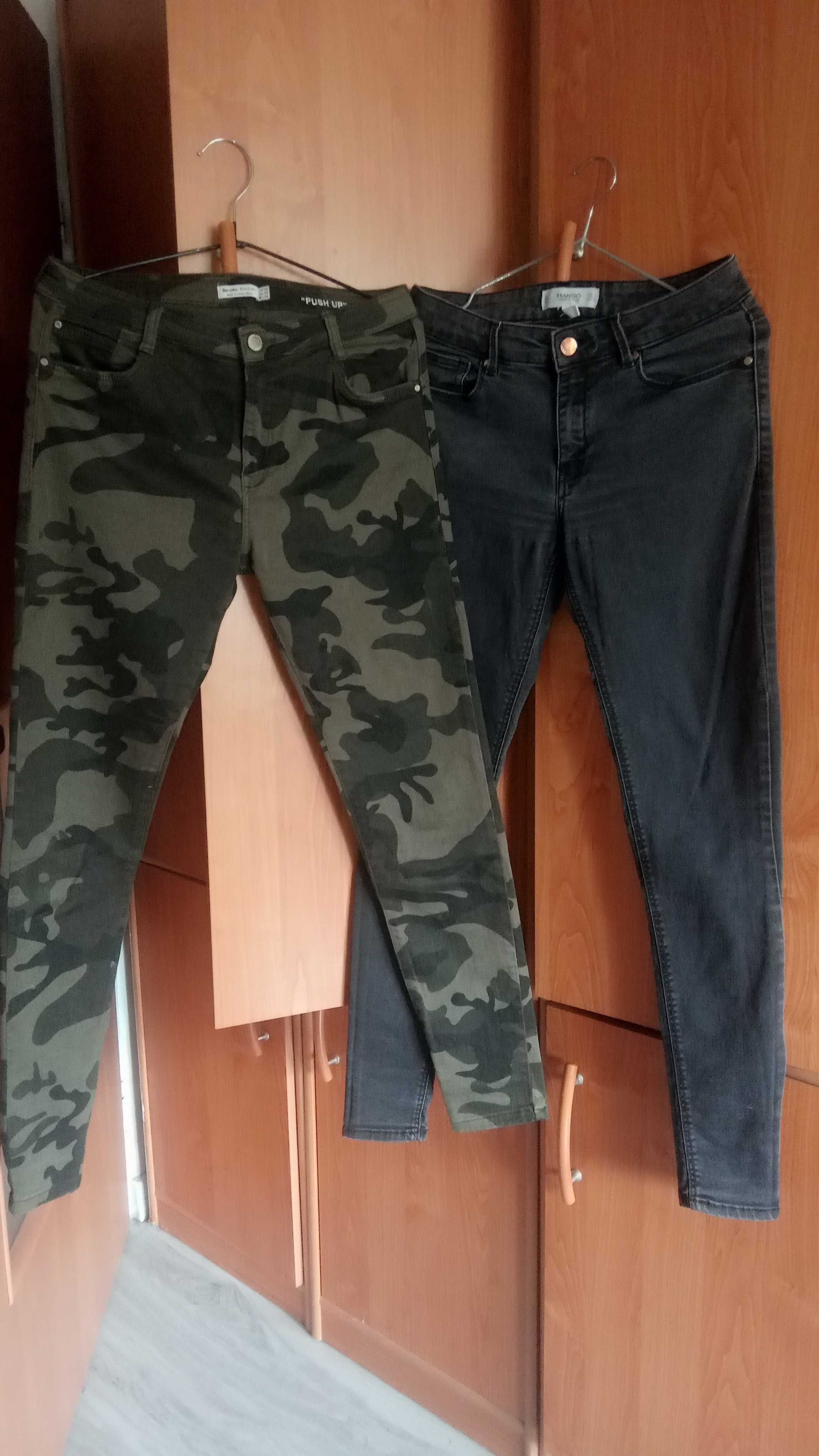 Bershka i Mango 2pary spodni 1nowe+1 Gratis z lycra naciagliwe r 38-40