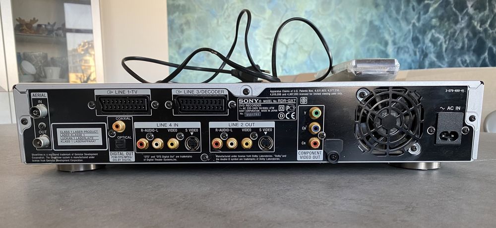 Sony RDR-GX7 audio/video player DVD recorder