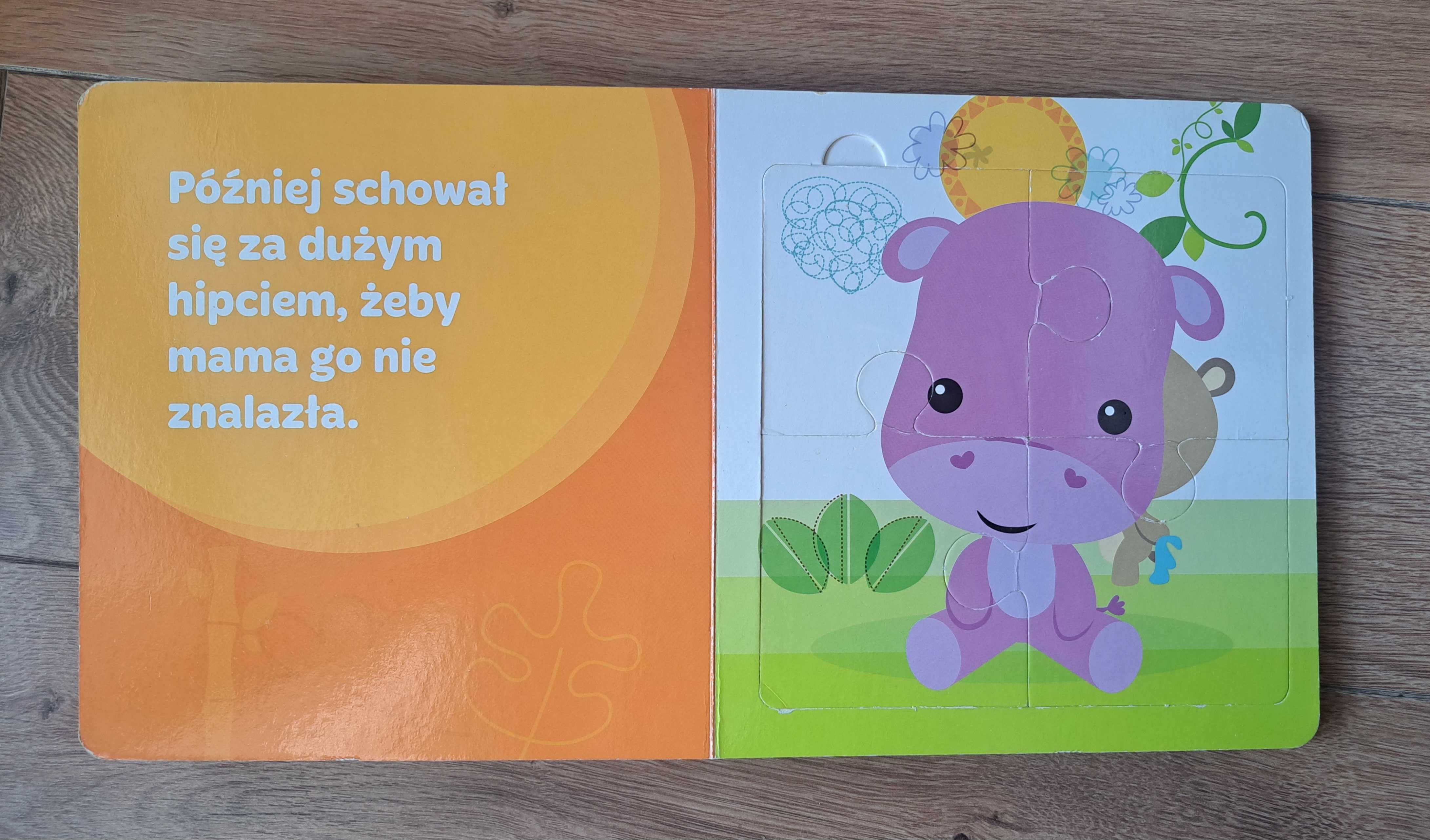 KSIĄŻKA Puzzle Niedźwiadek się chowa Fisher Price