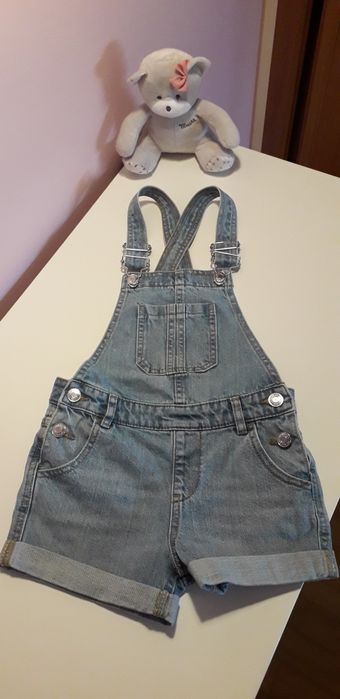 Jardineira Denim 4/5 Anos