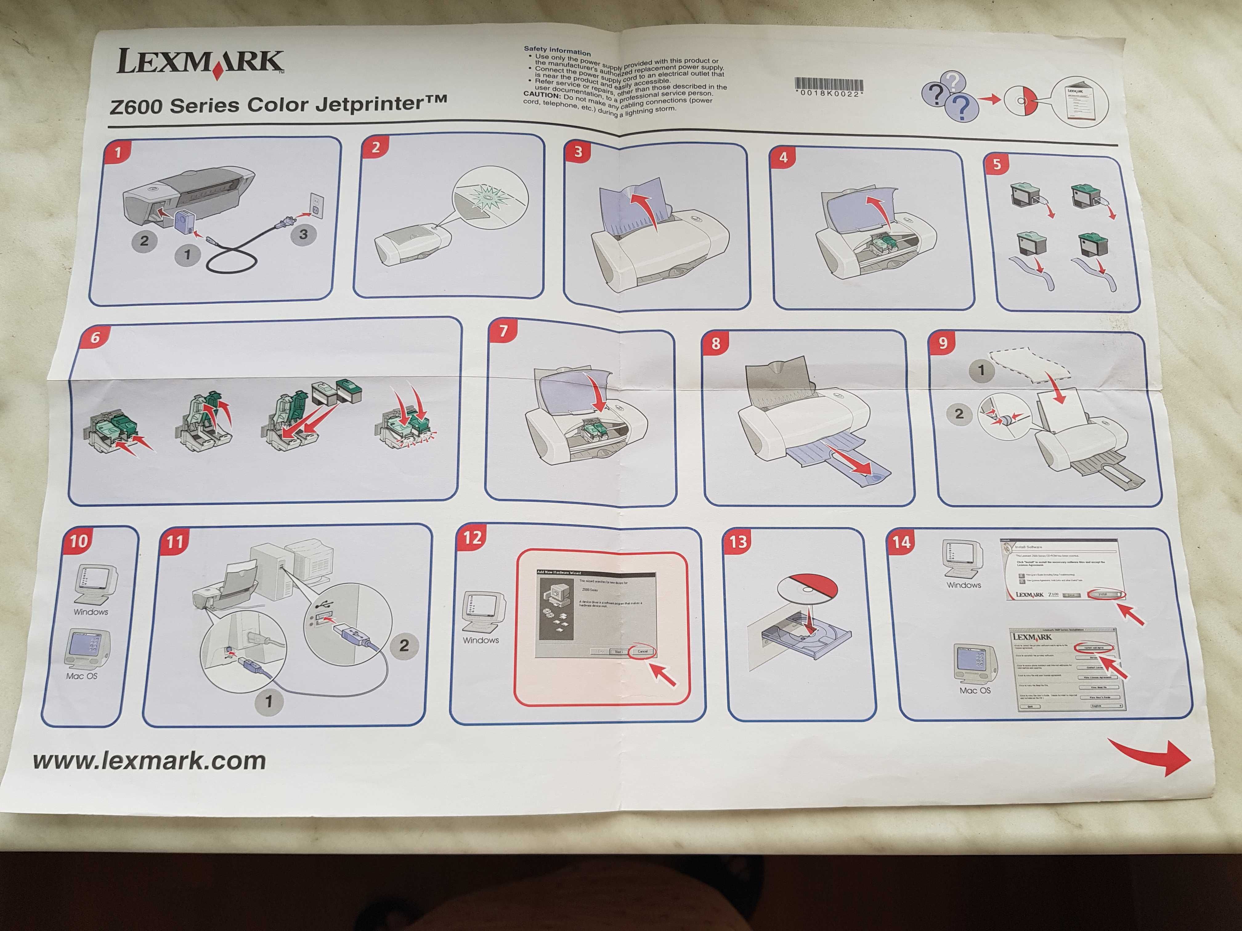 Принтер цветной струйный Lexmark z602 Z 602