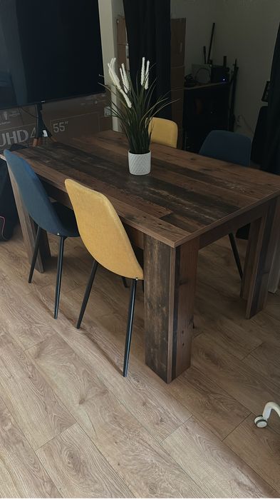 Mesa e bancos madeira