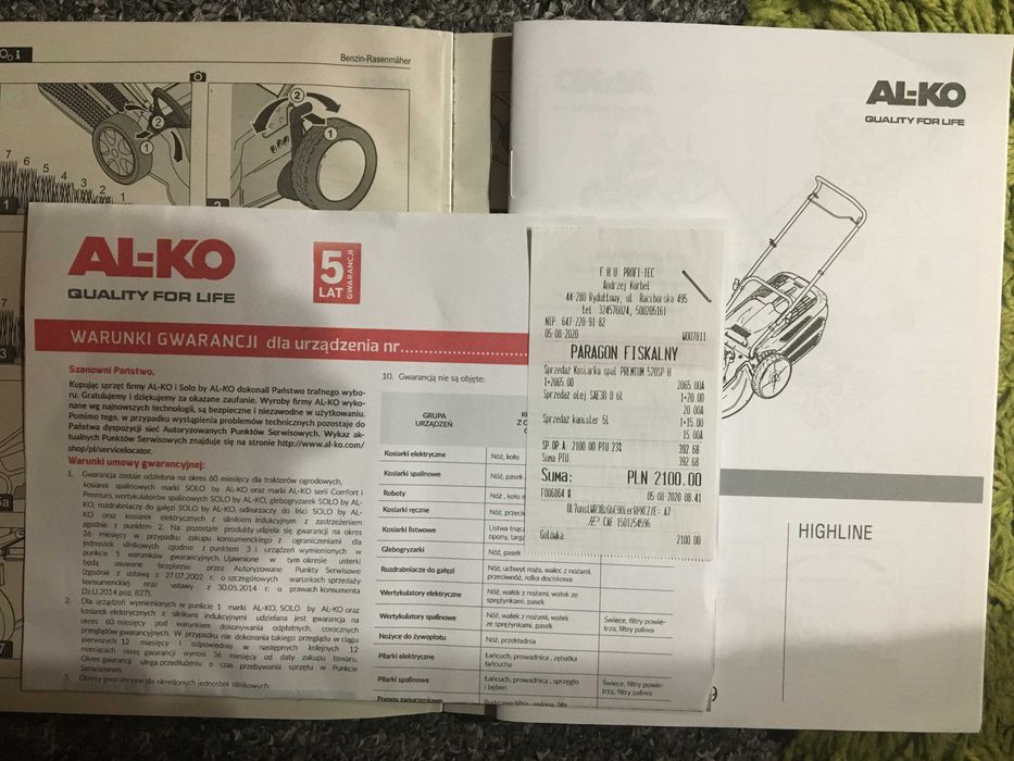 Kosiarka spalinowa AL-KO PREMIUM 520SP-H z napędem, silnik Honda