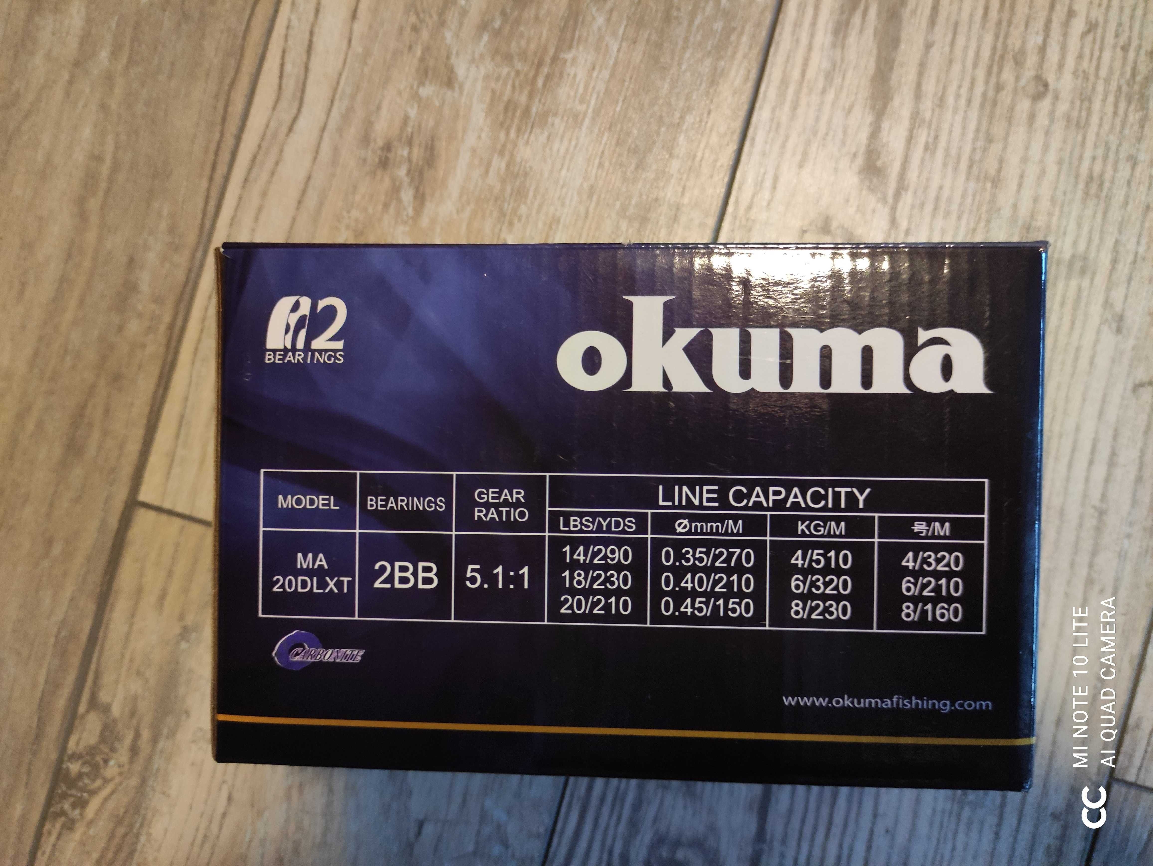 Kołowrotek Okuma model MA20DLXT - NOWY