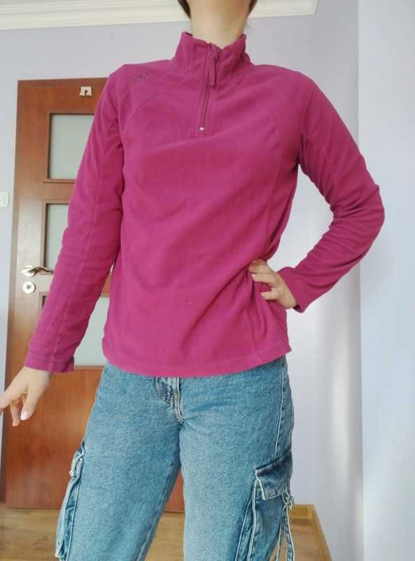 Bluza polar polarowa z suwakiem golf z golfem rozmiar S