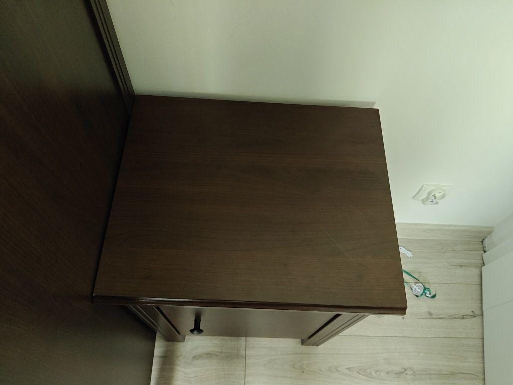 Szafka nocna Ikea Brusali brąz wenge