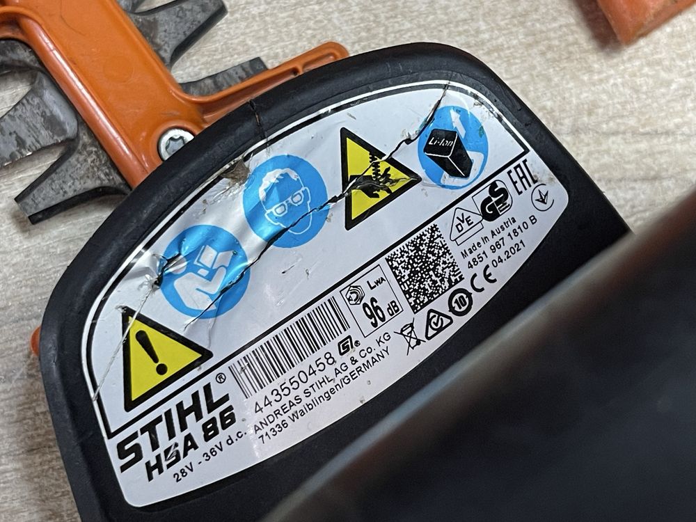 Stihl HSA86 / акумуляторні ножниці Штіль 36V