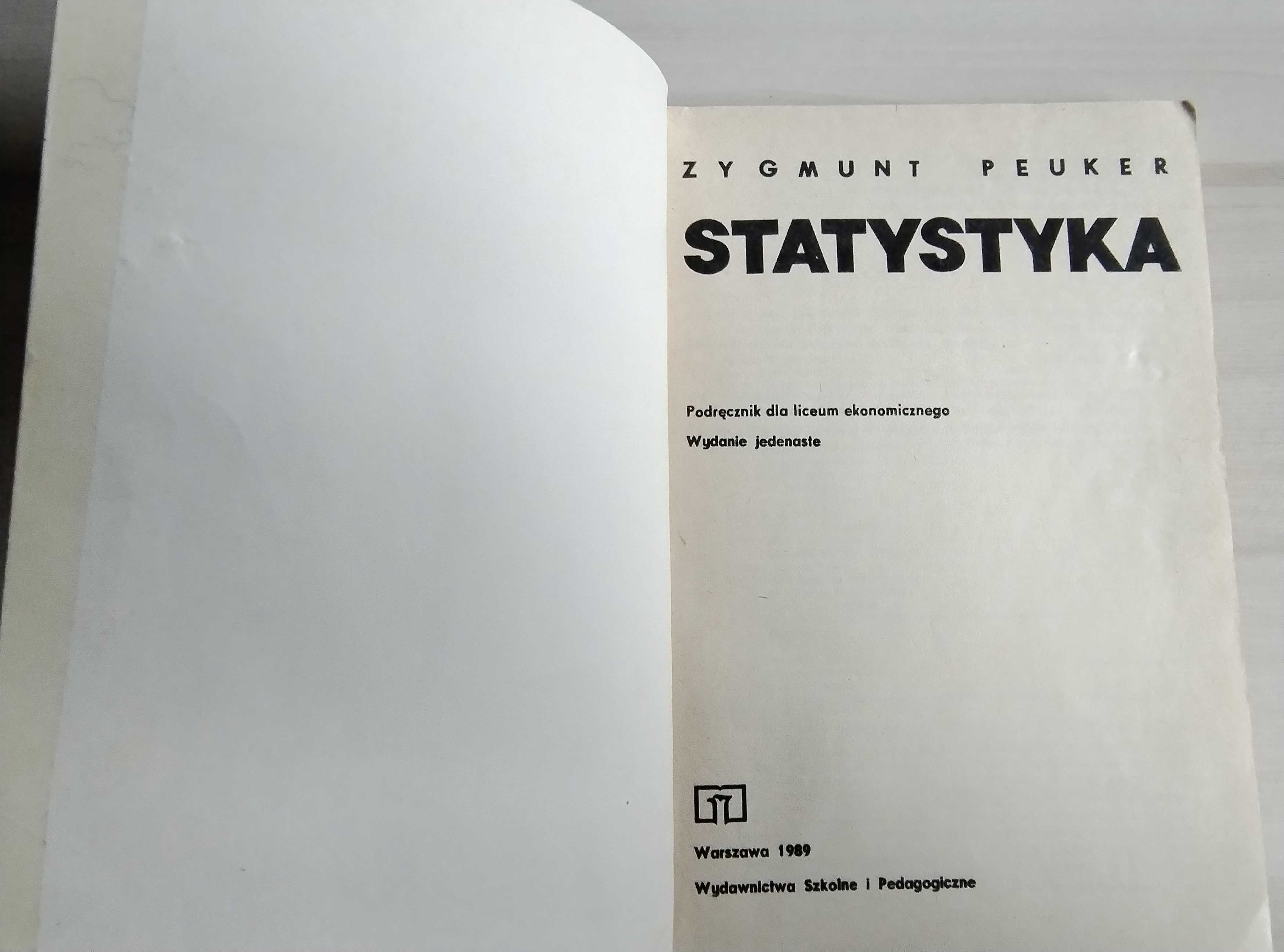 Statystyka - Zygmunt Peuker, 1989 rok