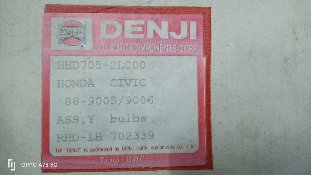 Farol Honda Civic ótica esquerda 1988