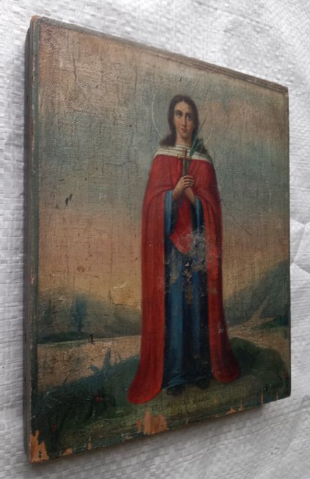 Старинная икона Пелагея