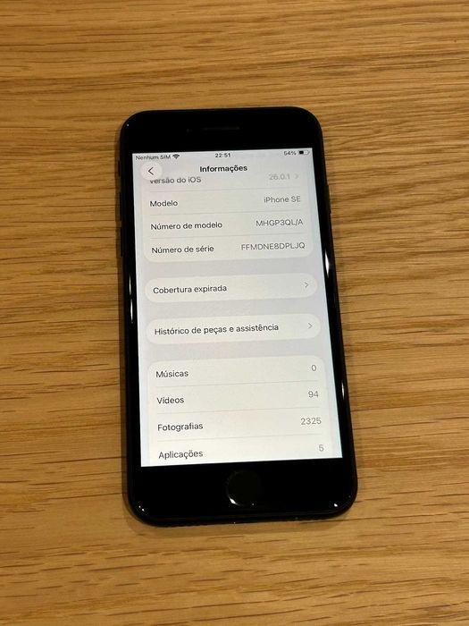 iPhone SE 2020 64 GB Preto